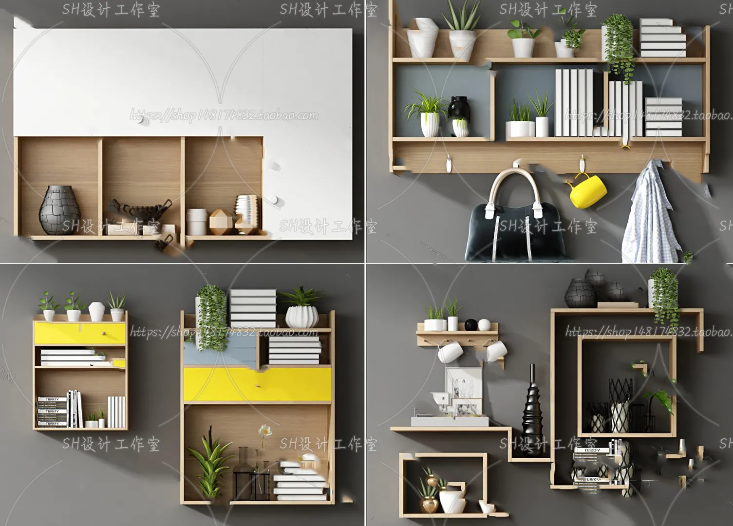Wall Cabinets – 3D Models – 0012