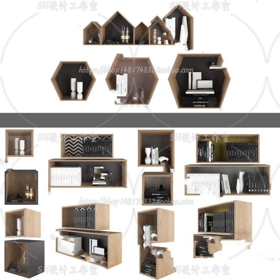 Wall Cabinets – 3D Models – 0014