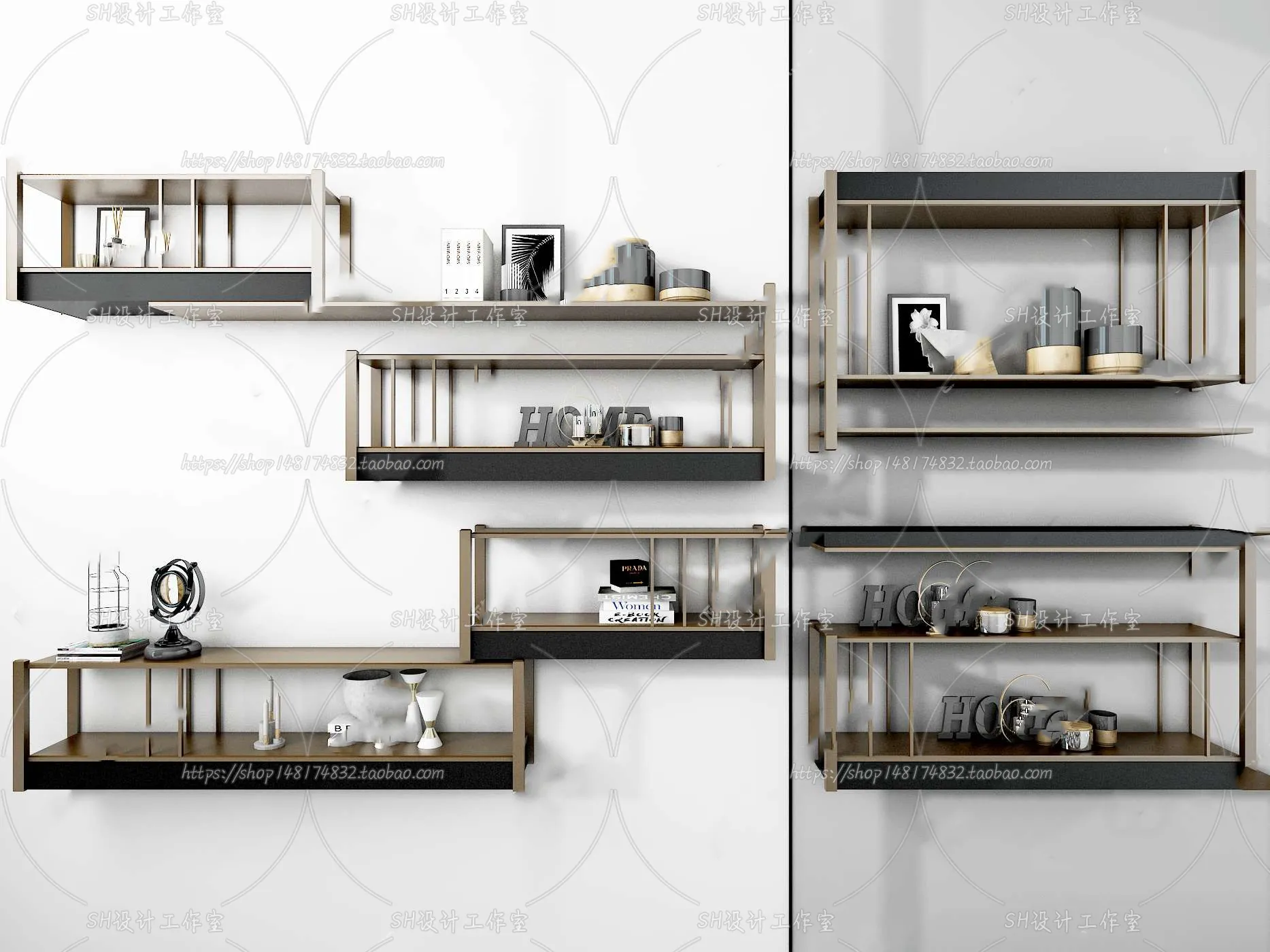 Wall Cabinets – 3D Models – 0035