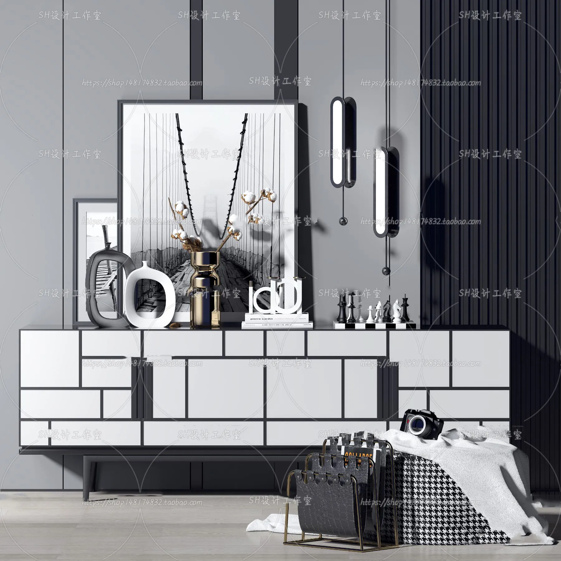 Side Cabinets – 3D Models – 0015