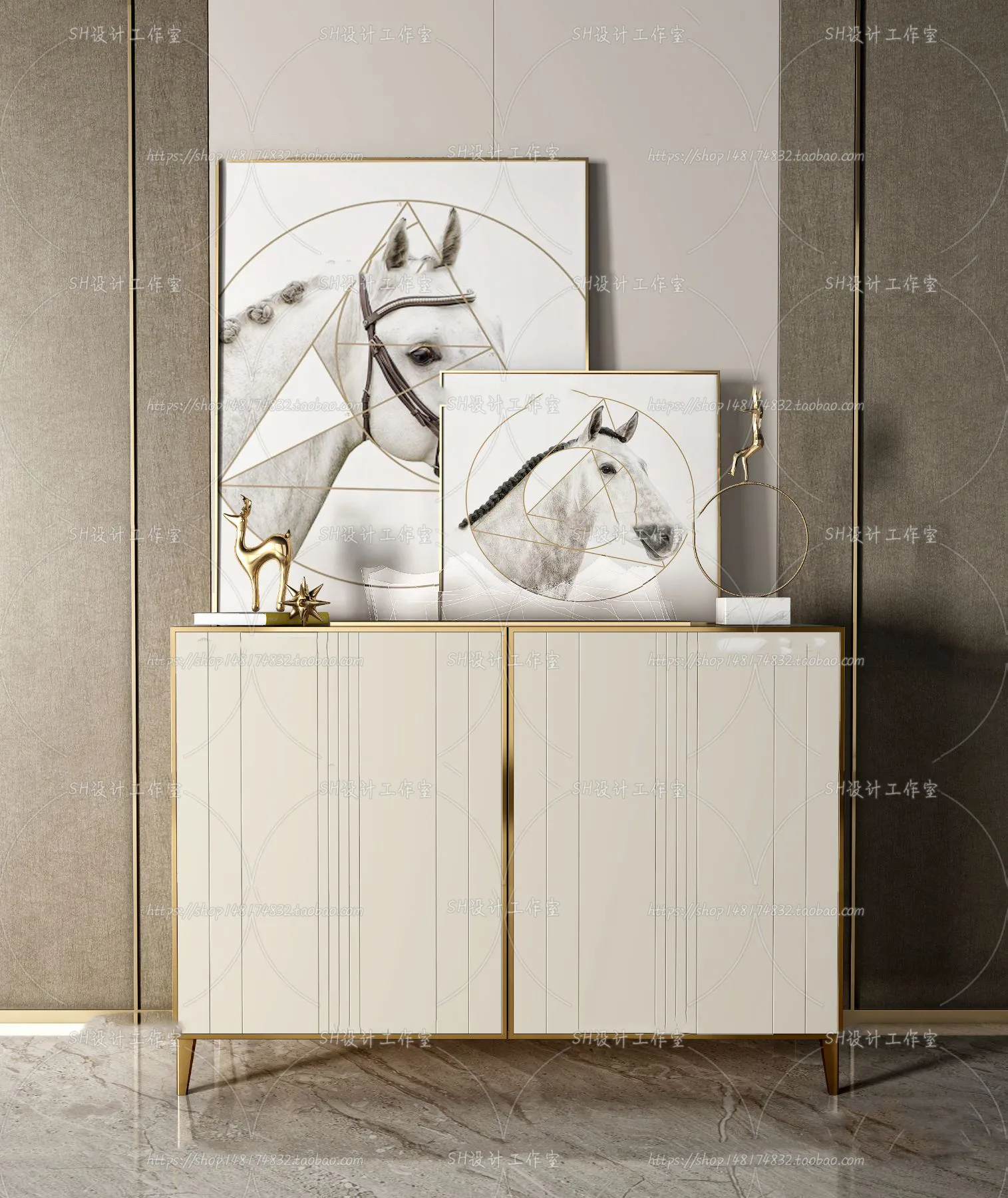 Side Cabinets – 3D Models – 0020