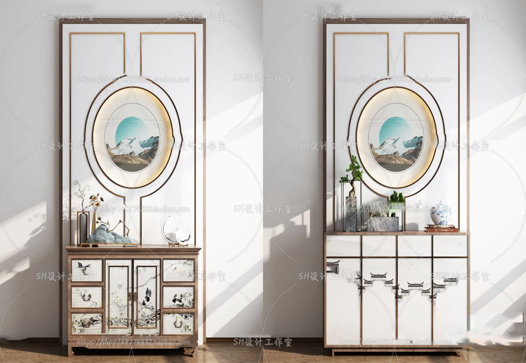 Side Cabinets – 3D Models – 0093
