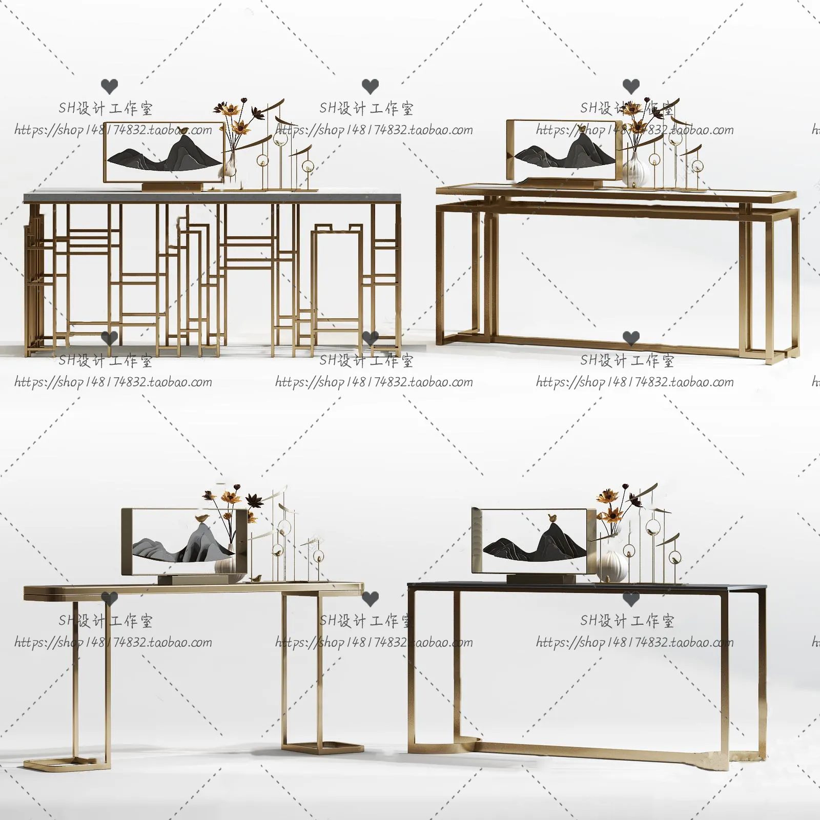 Side Cabinets – 3D Models – 0106