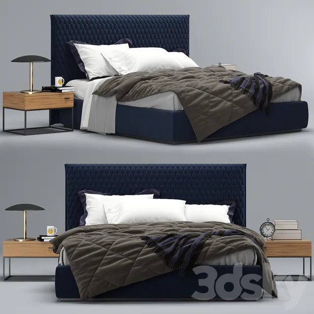 Furniture – Bed 3D Models – Bed Allen by Felis and decor