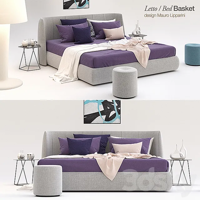 Furniture – Bed 3D Models – Bed Basket by Mauro Lipparini