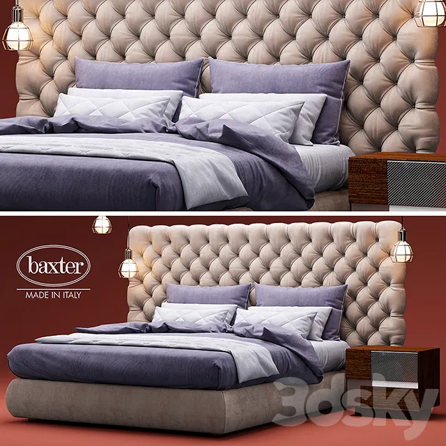 Furniture – Bed 3D Models – Bed baxter HEAVEN Ottoperotto