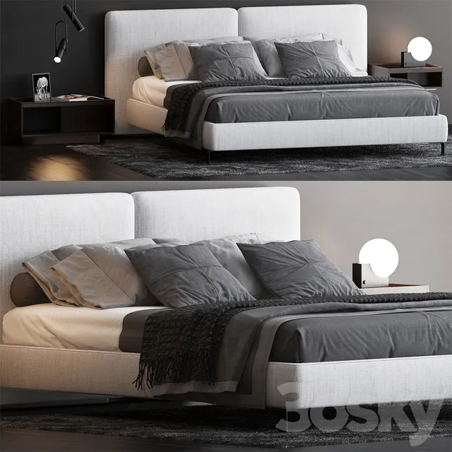 Furniture – Bed 3D Models – BED BY MINOTTI 8