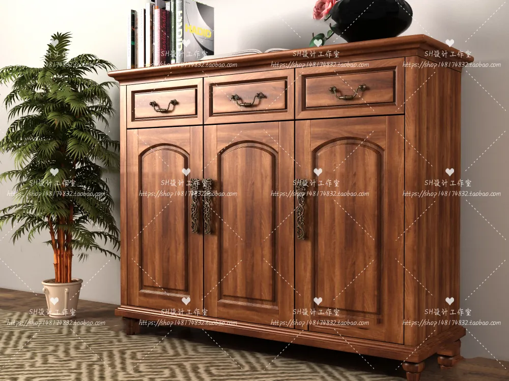 Wardrobe Shoe – Clothes Cabinets – Wardropes – 3D Models – 0094