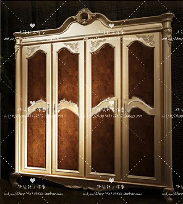 Wardrobe Shoe – Clothes Cabinets – Wardropes – 3D Models – 0183