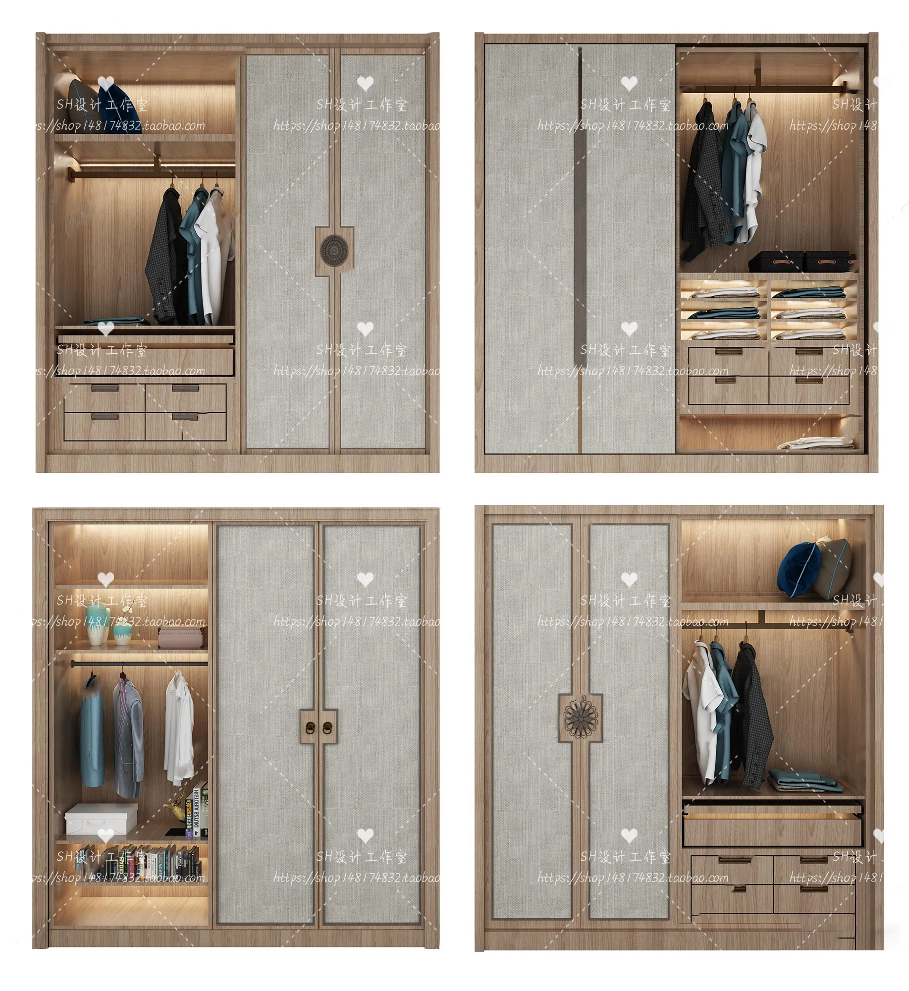 Wardrobe Shoe – Clothes Cabinets – Wardropes – 3D Models – 0188