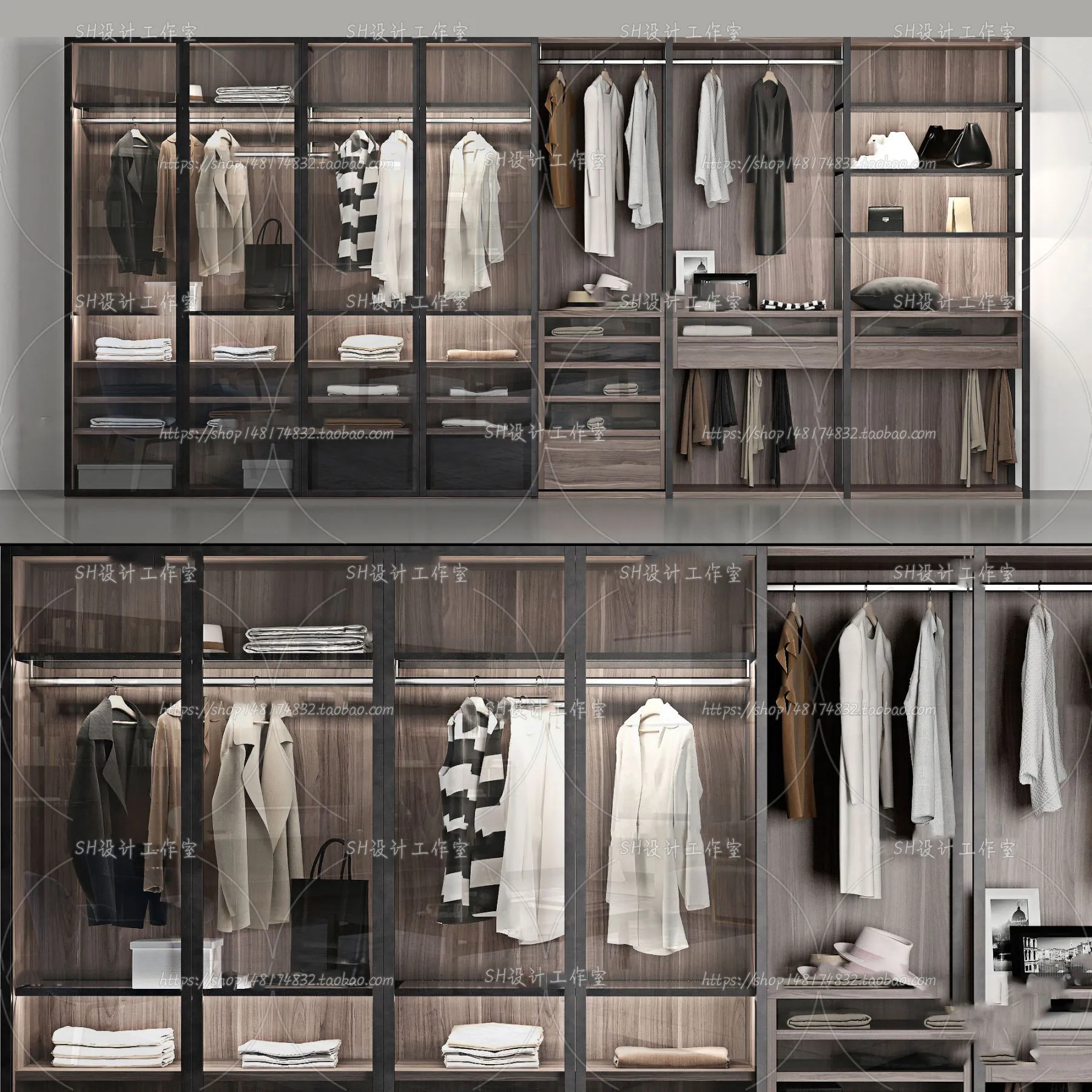 Wardrobe Shoe – Clothes Cabinets – Wardropes – 3D Models – 0213