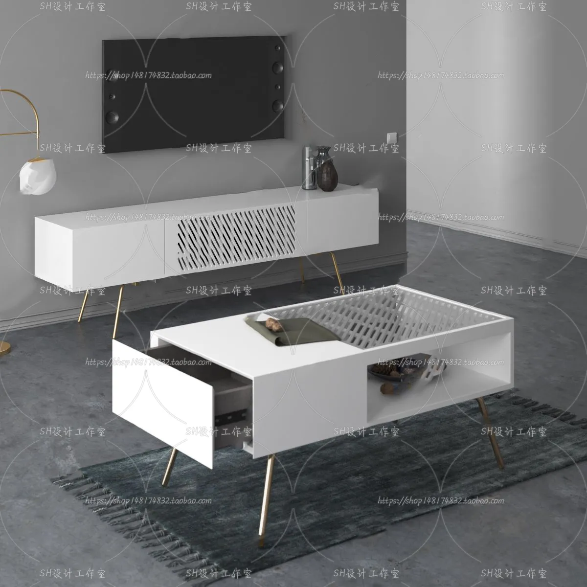 TV Cabinets – 3D Models – 0119