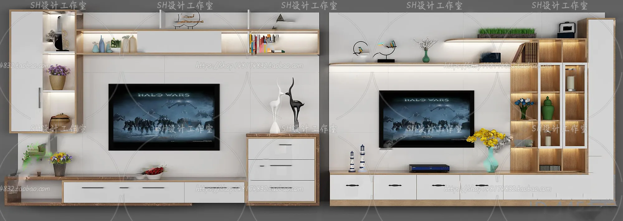 TV Cabinets – 3D Models – 0121