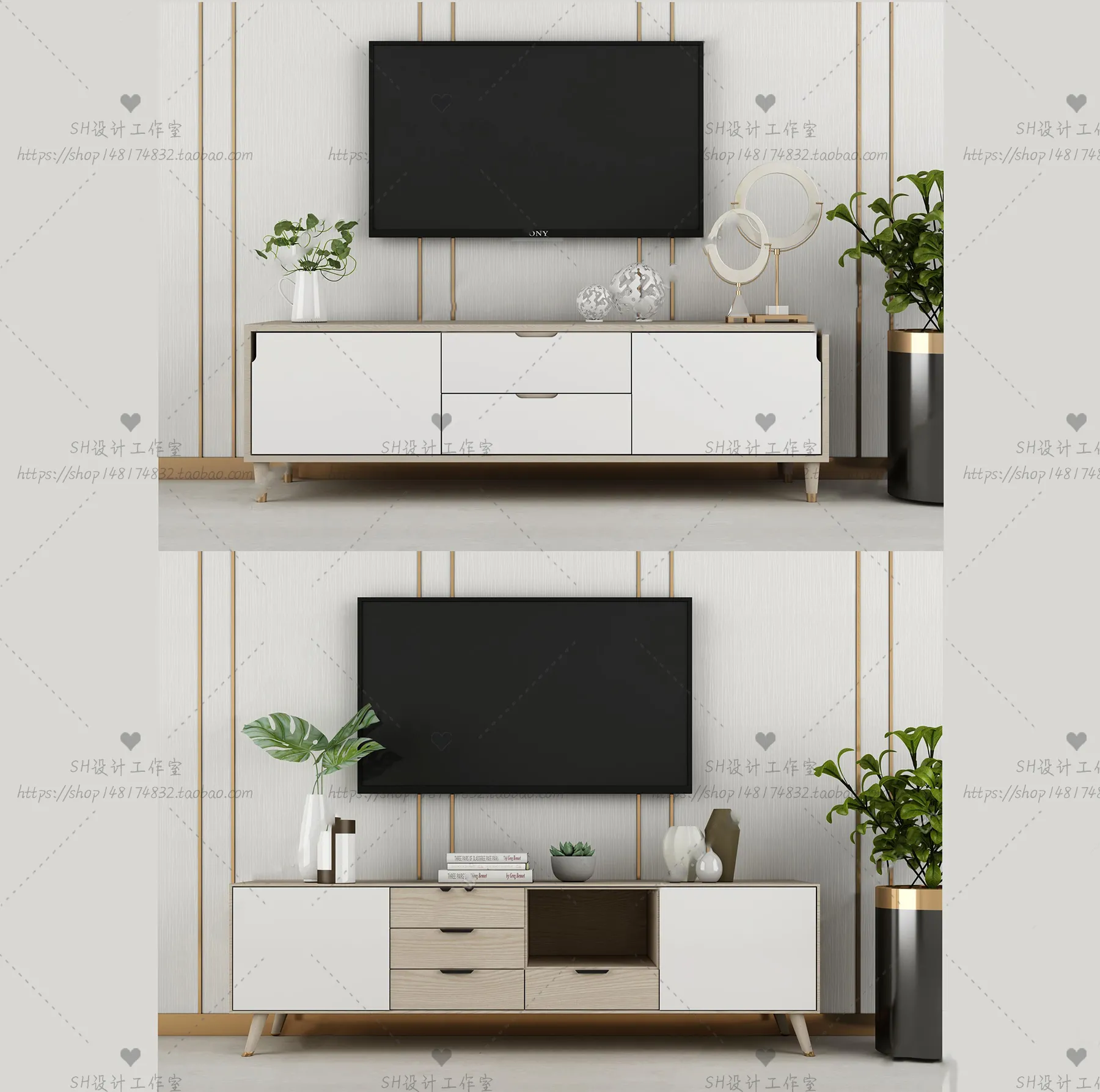 TV Cabinets – 3D Models – 0140