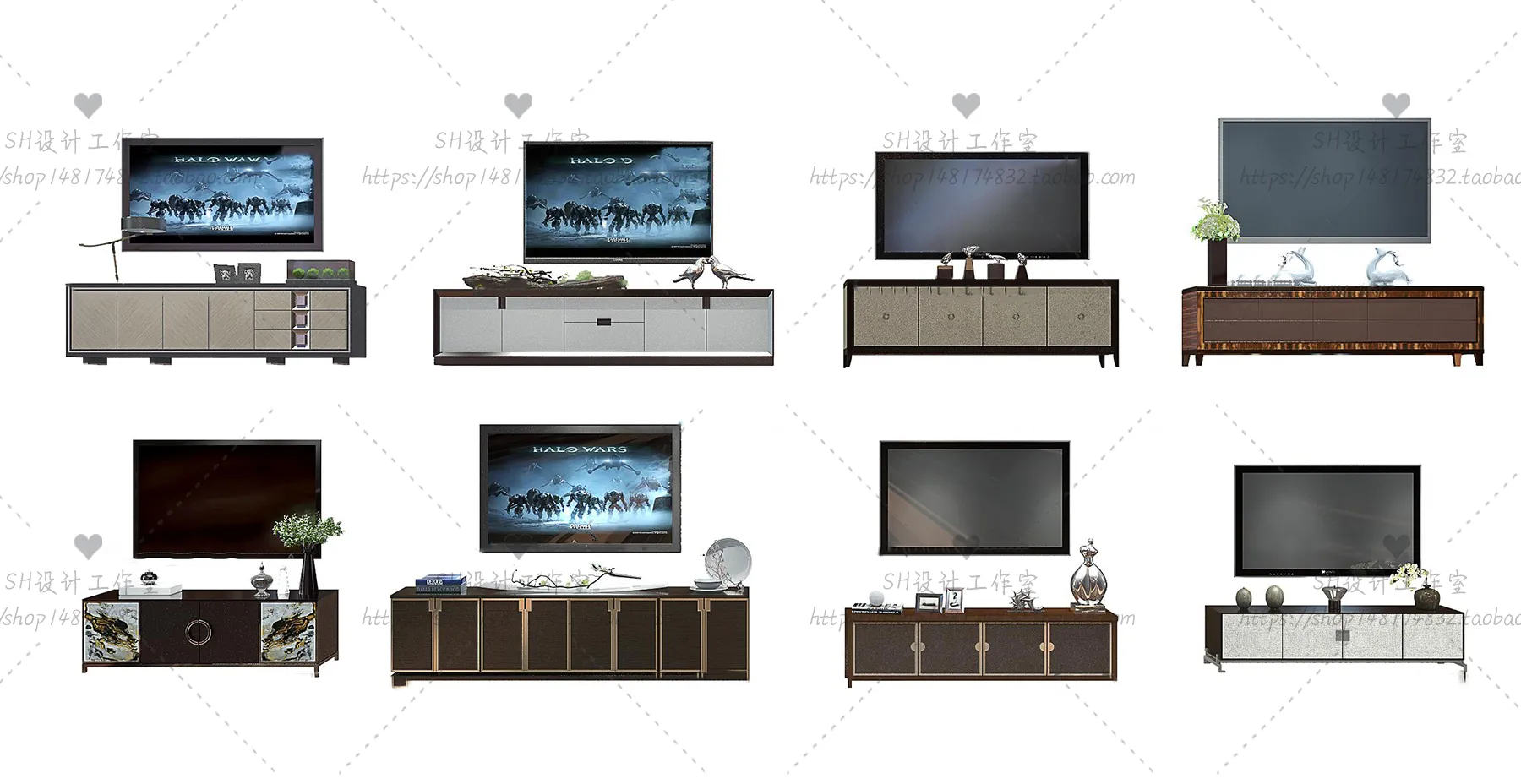 TV Cabinets – 3D Models – 0143