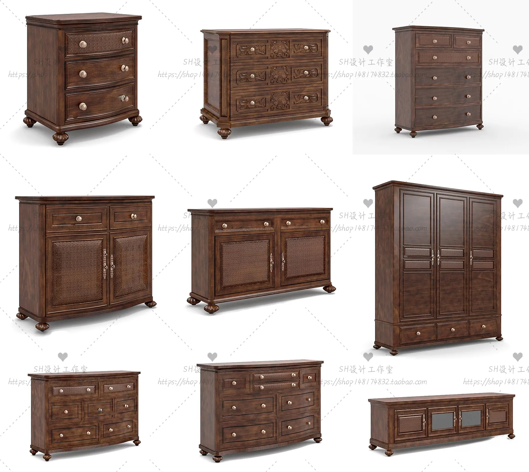 TV Cabinets – 3D Models – 0171
