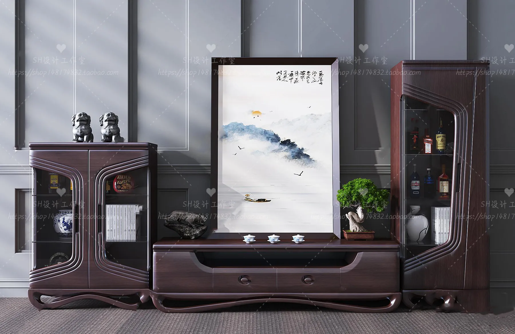 TV Cabinets – 3D Models – 0205
