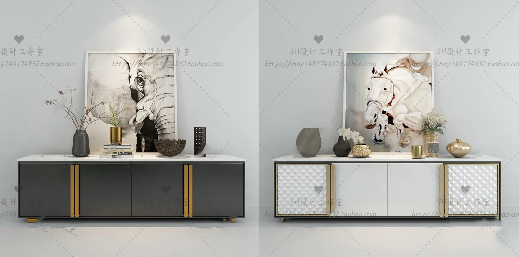 TV Cabinets – 3D Models – 0209
