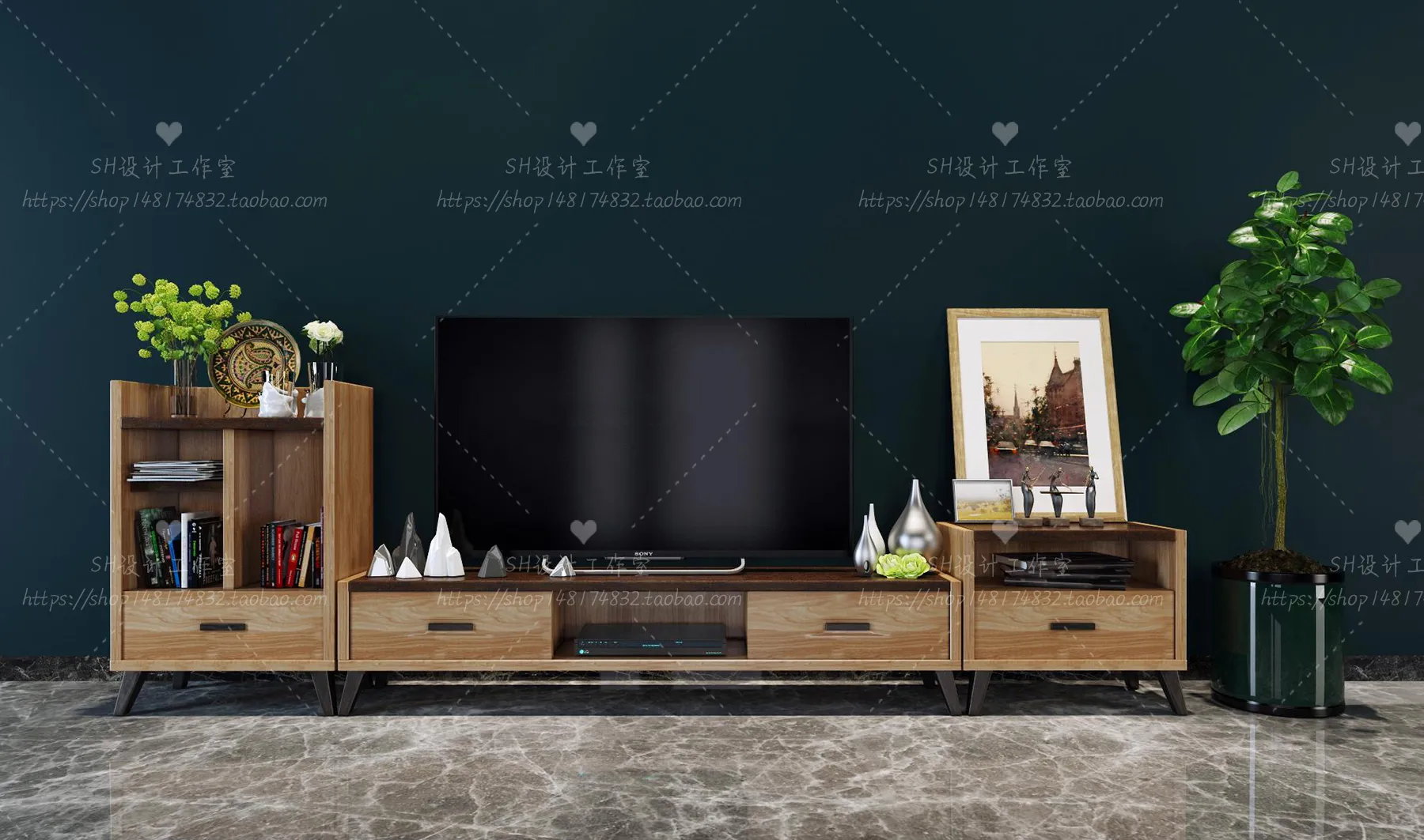 TV Cabinets – 3D Models – 0214