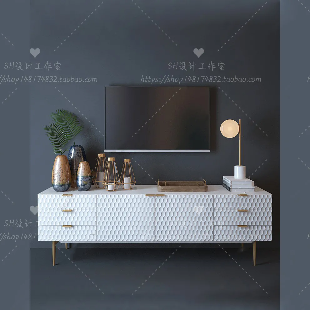 TV Cabinets – 3D Models – 0215