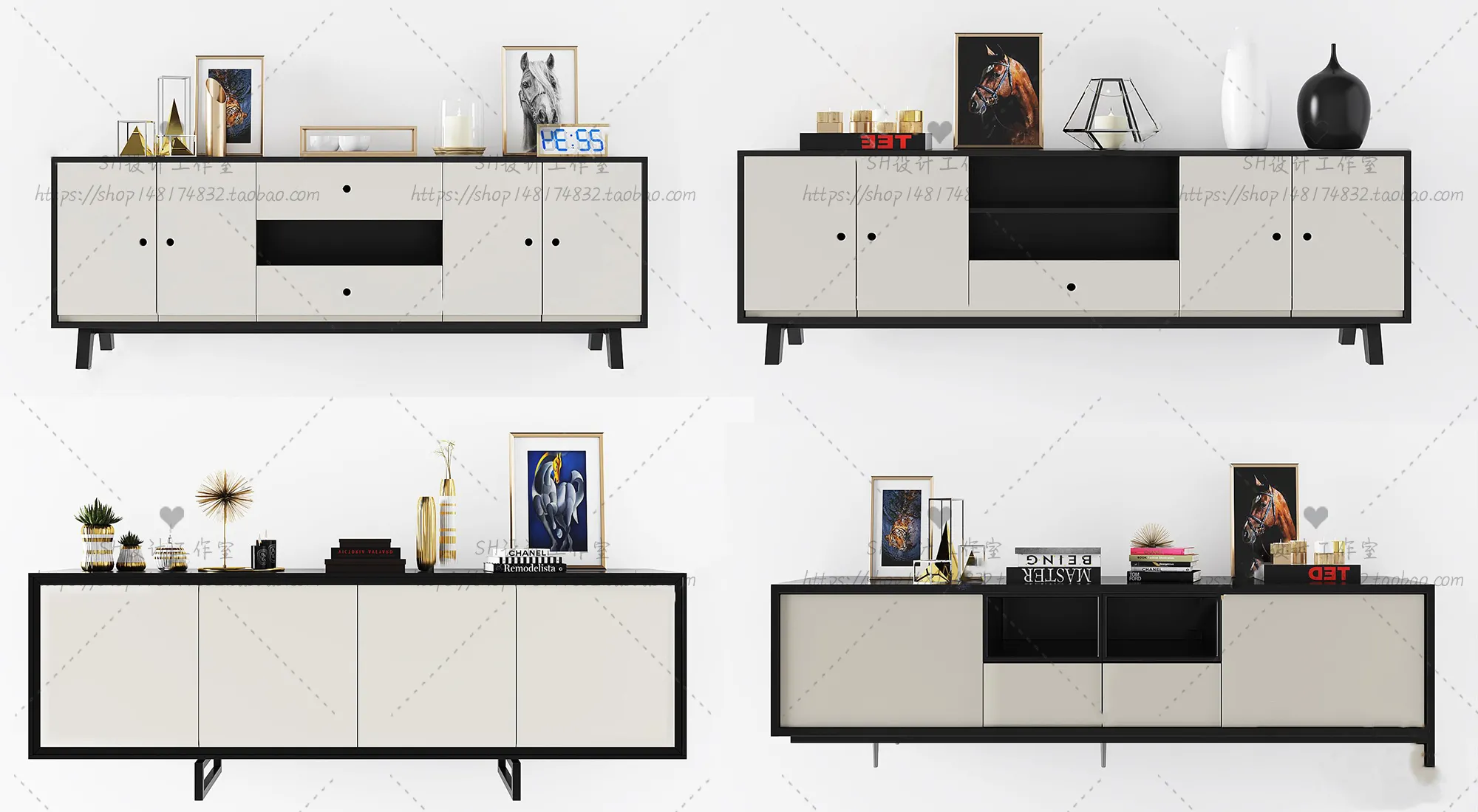 TV Cabinets – 3D Models – 0223