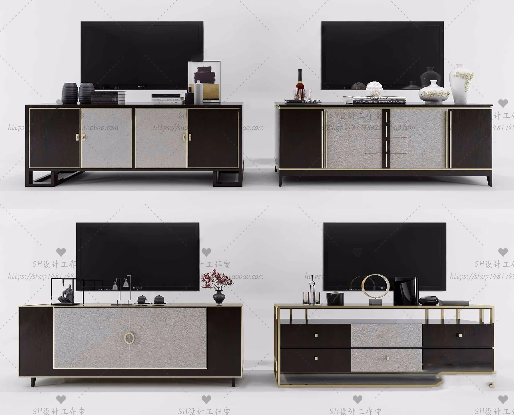 TV Cabinets – 3D Models – 0224