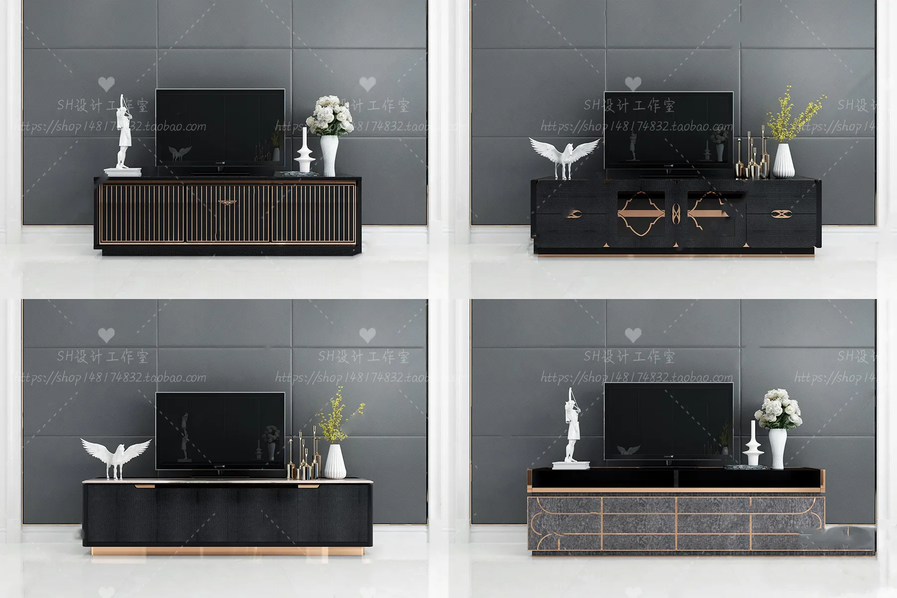 TV Cabinets – 3D Models – 0242