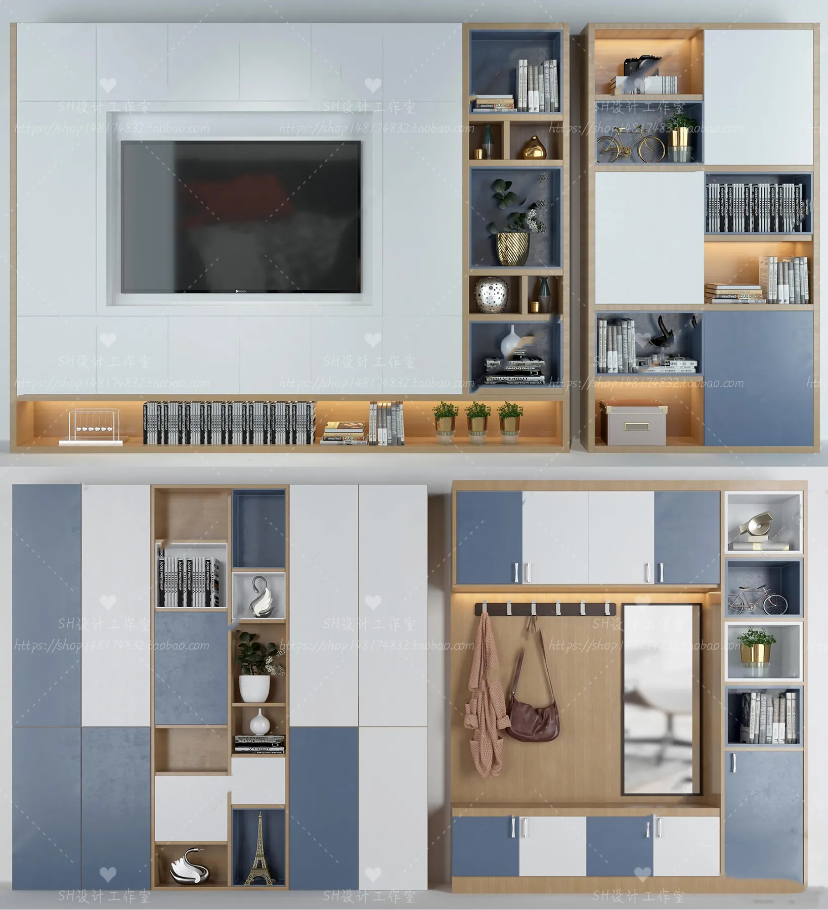 TV Cabinets – 3D Models – 0248