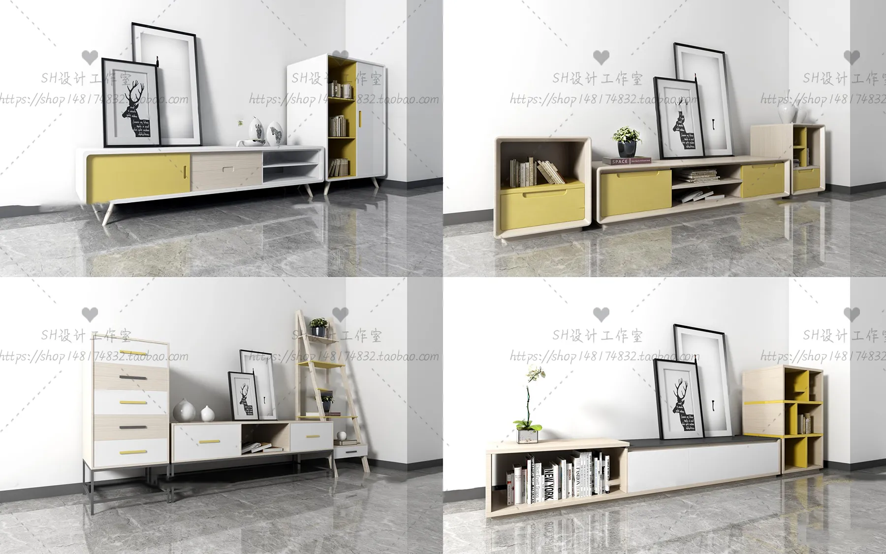 TV Cabinets – 3D Models – 0263