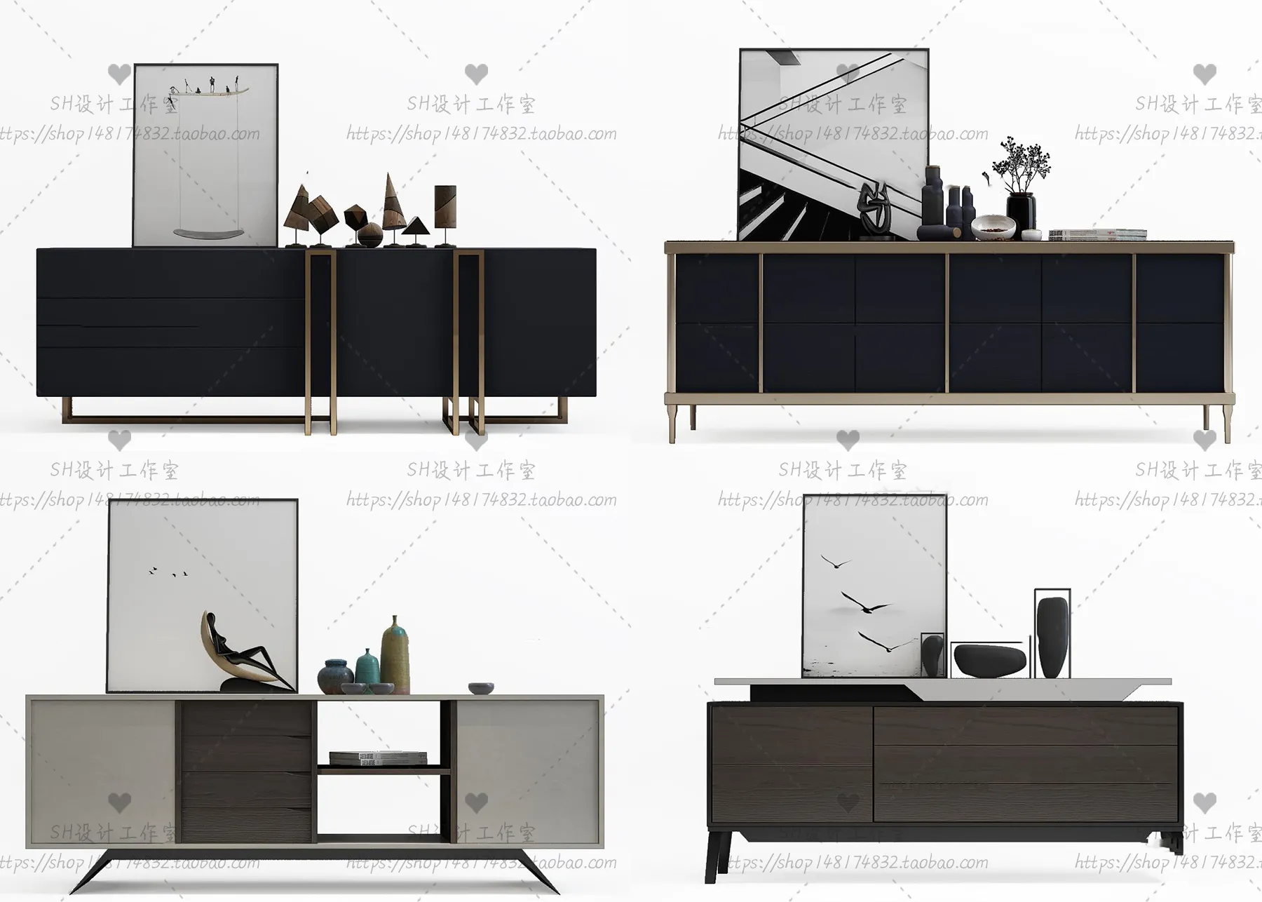 TV Cabinets – 3D Models – 0286