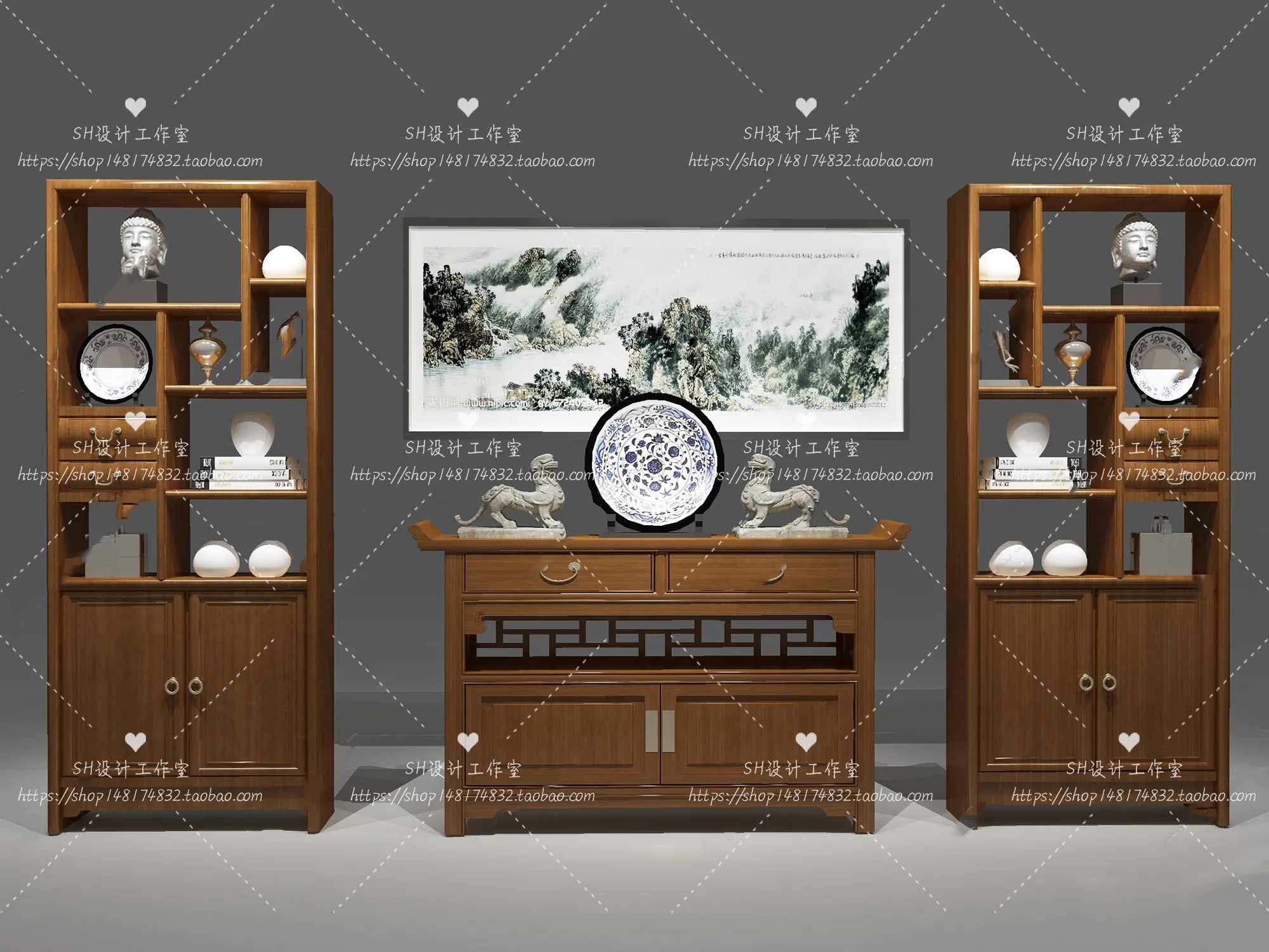 Decorative Cabinets – 3D Models – 0013