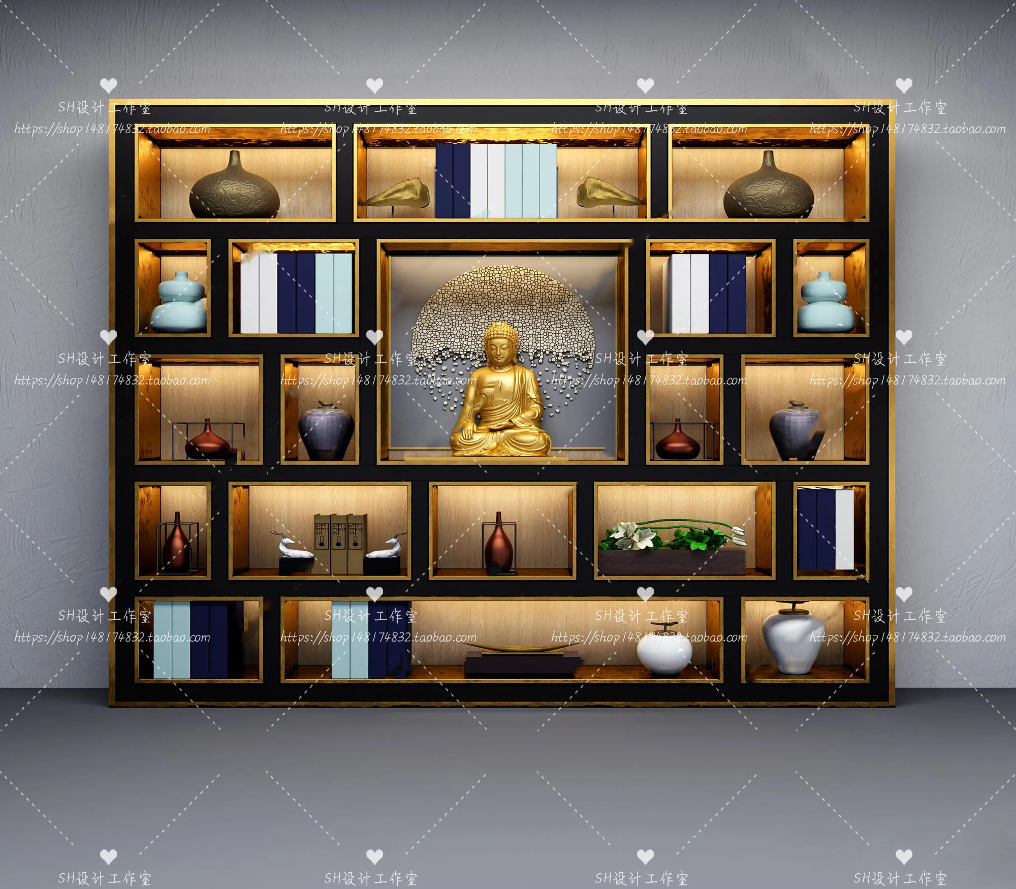 Decorative Cabinets – 3D Models – 0014