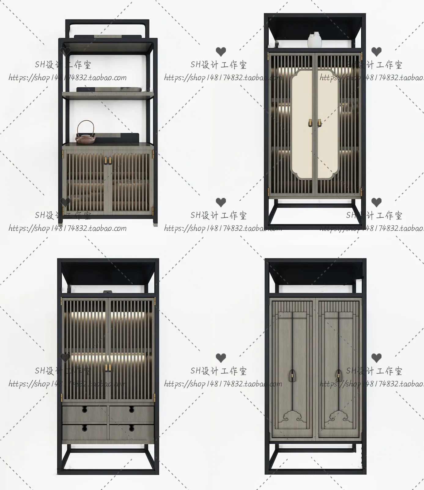Decorative Cabinets – 3D Models – 0034