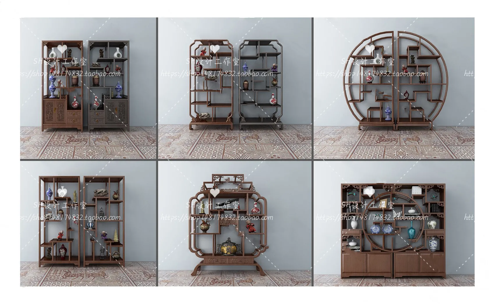 Decorative Cabinets – 3D Models – 0038