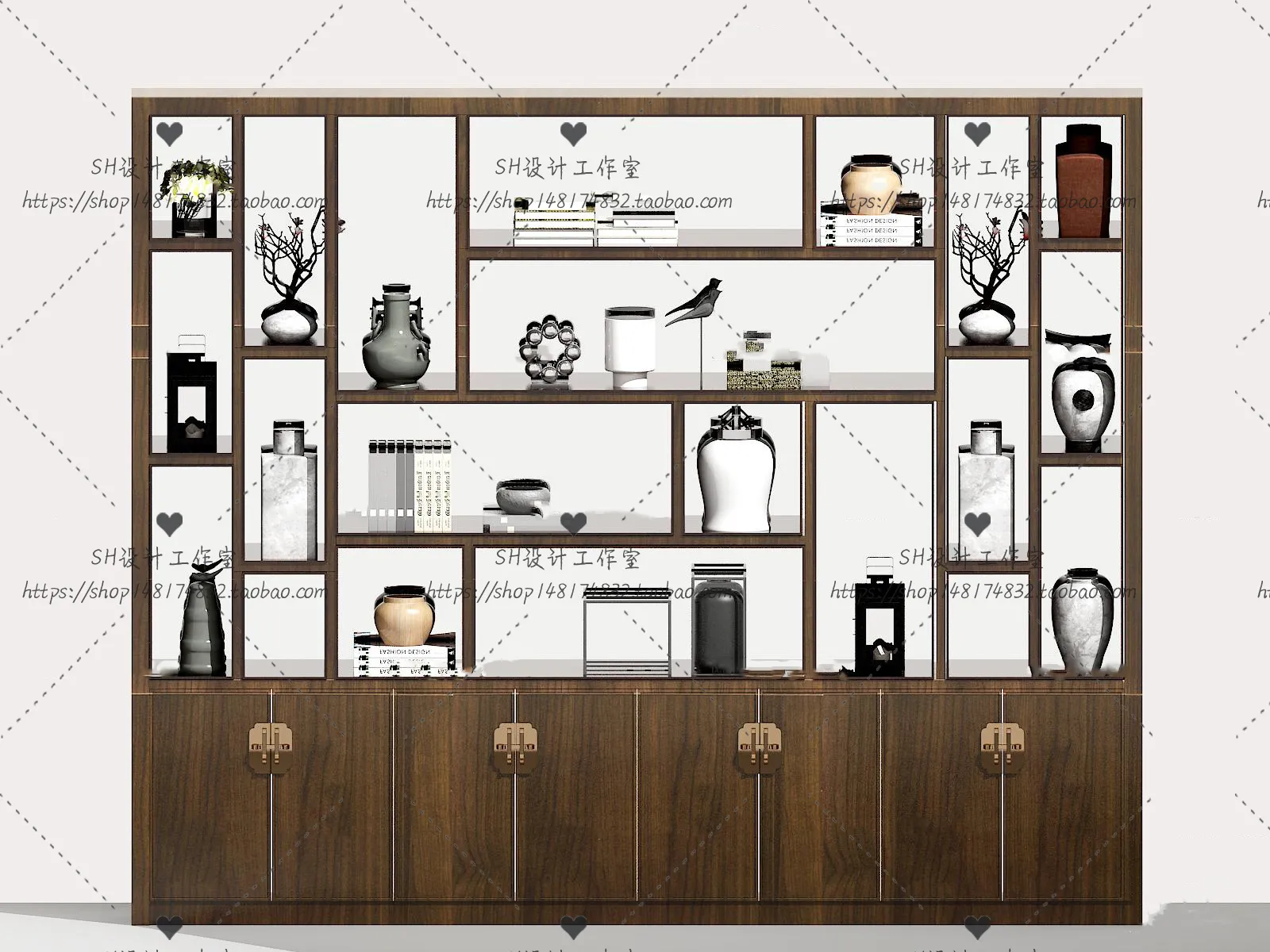 Decorative Cabinets – 3D Models – 0039
