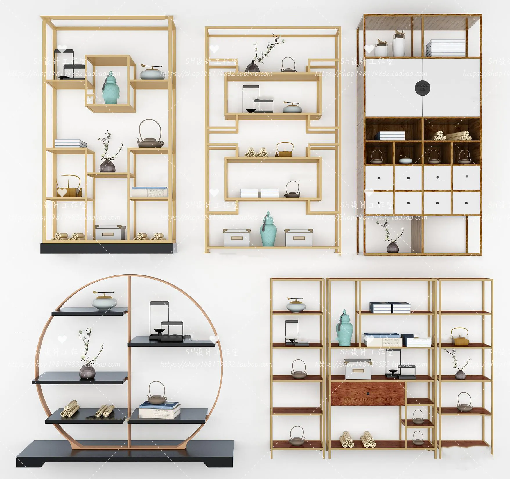 Decorative Cabinets – 3D Models – 0043