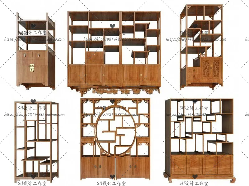 Decorative Cabinets – 3D Models – 0045