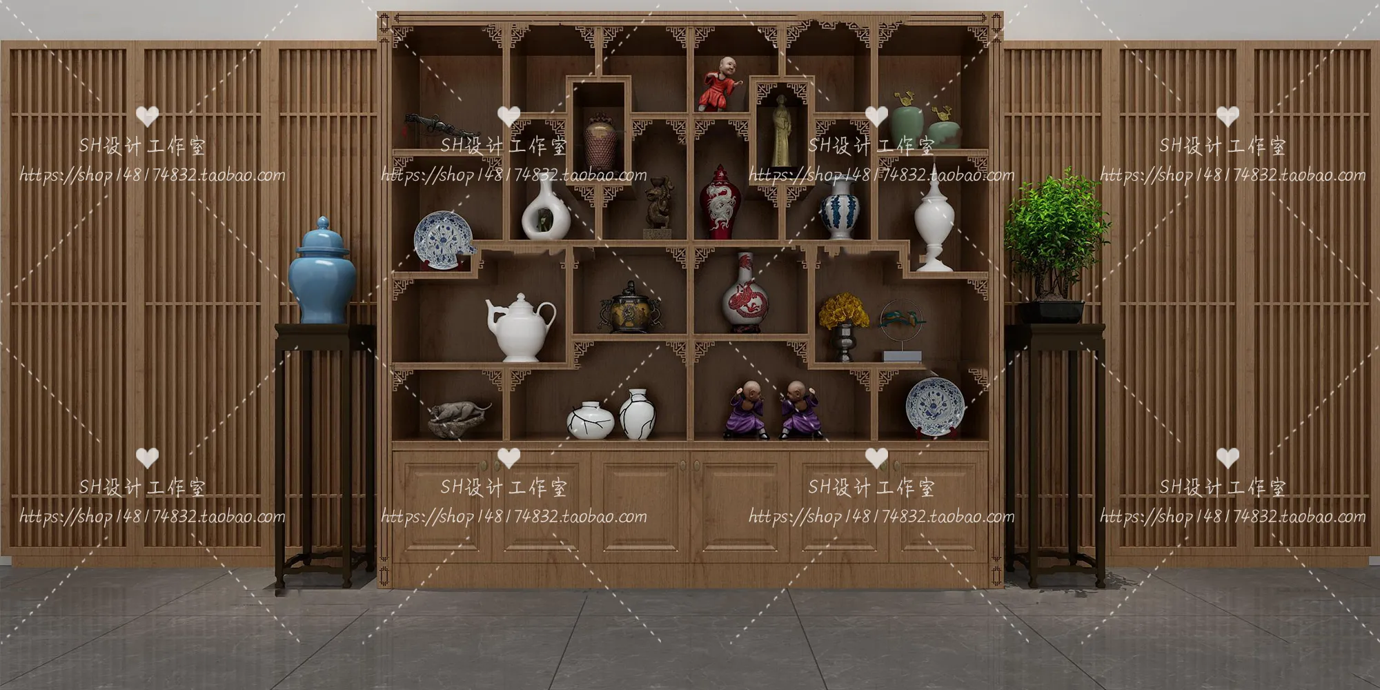 Decorative Cabinets – 3D Models – 0055