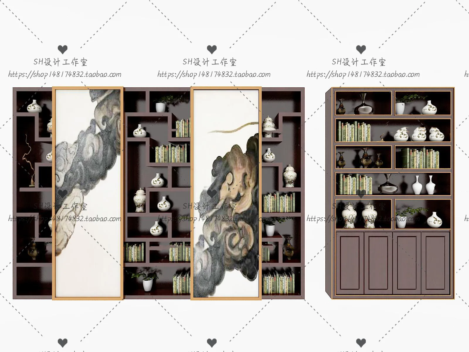 Decorative Cabinets – 3D Models – 0060