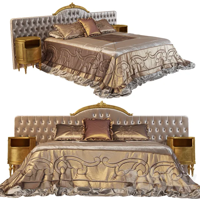 Furniture – Bed 3D Models – Bed Stradivari 3