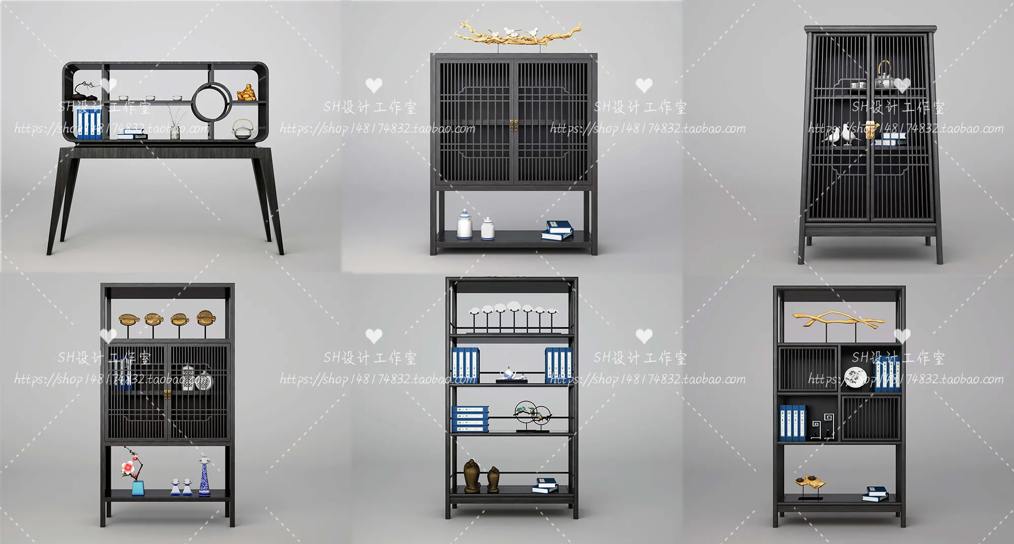 Decorative Cabinets – 3D Models – 0068