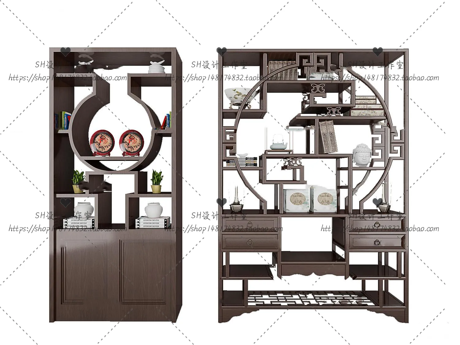 Decorative Cabinets – 3D Models – 0069