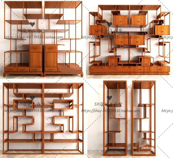 Decorative Cabinets – 3D Models – 0070