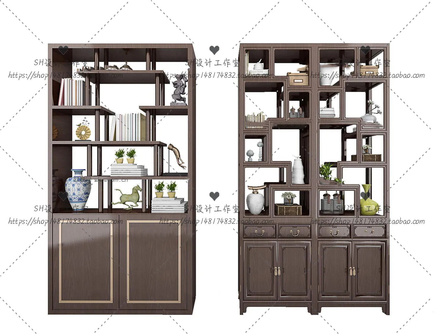 Decorative Cabinets – 3D Models – 0075