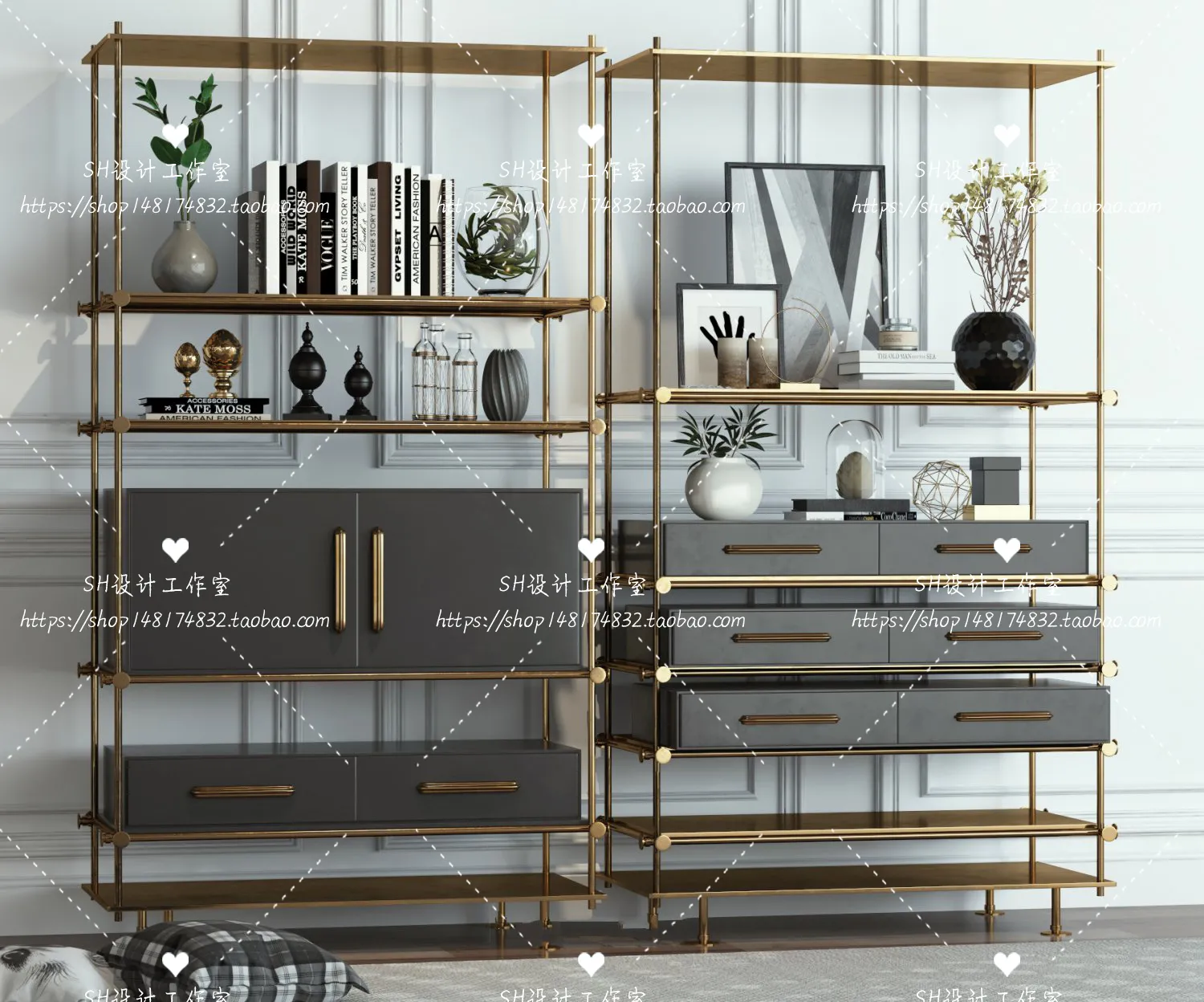 Decorative Cabinets – 3D Models – 0105