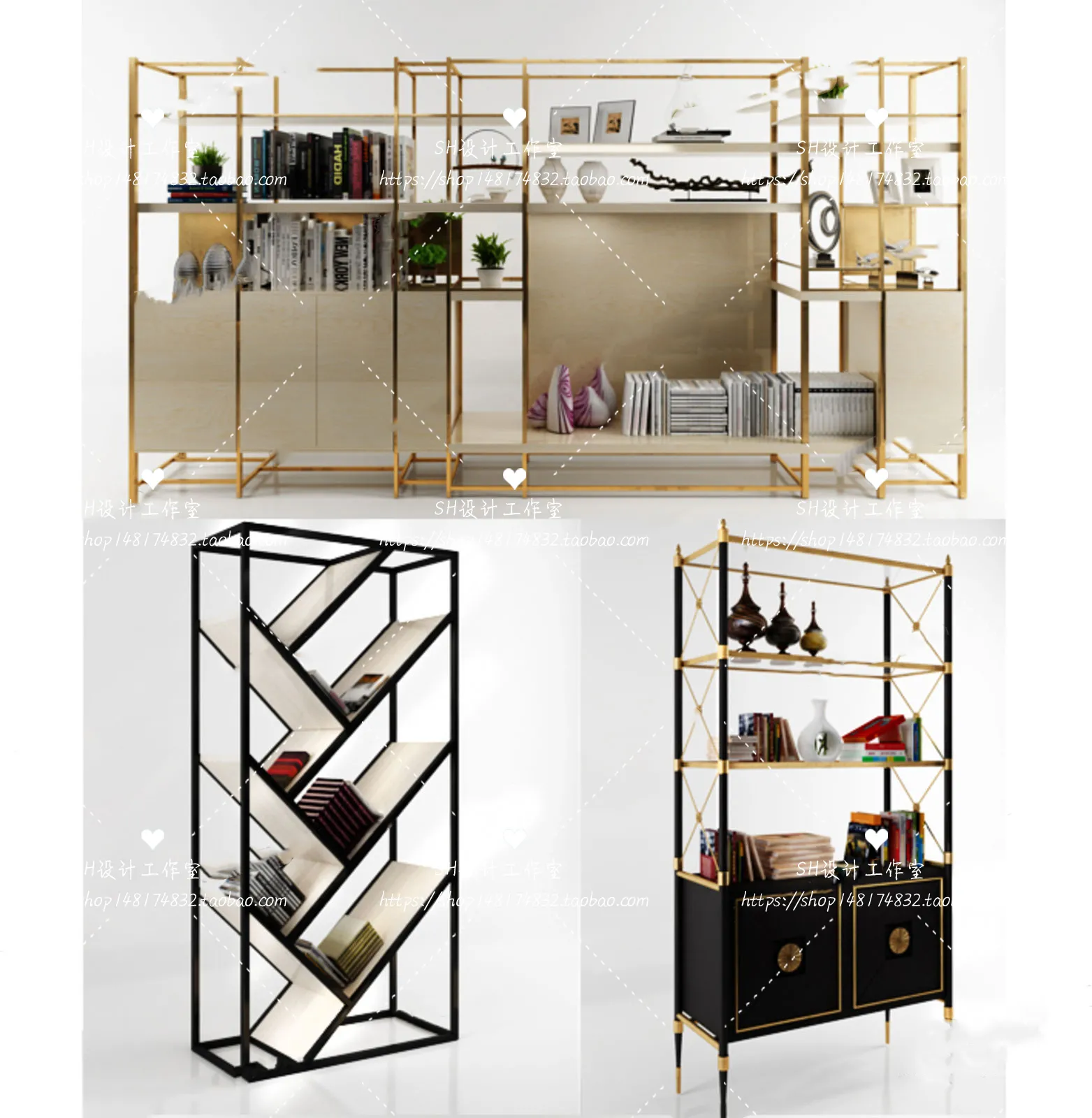 Decorative Cabinets – 3D Models – 0118