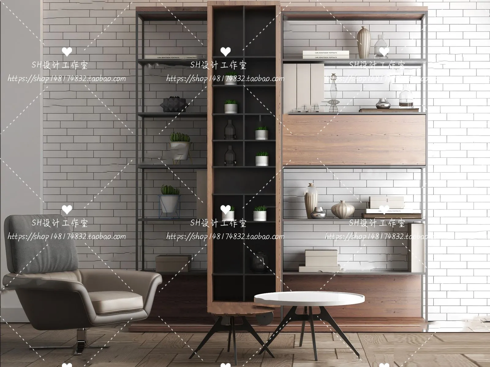Decorative Cabinets – 3D Models – 0120