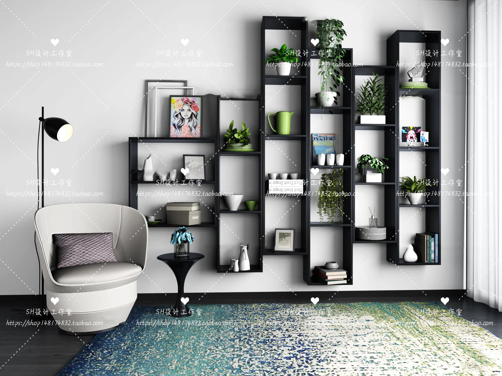 Decorative Cabinets – 3D Models – 0139