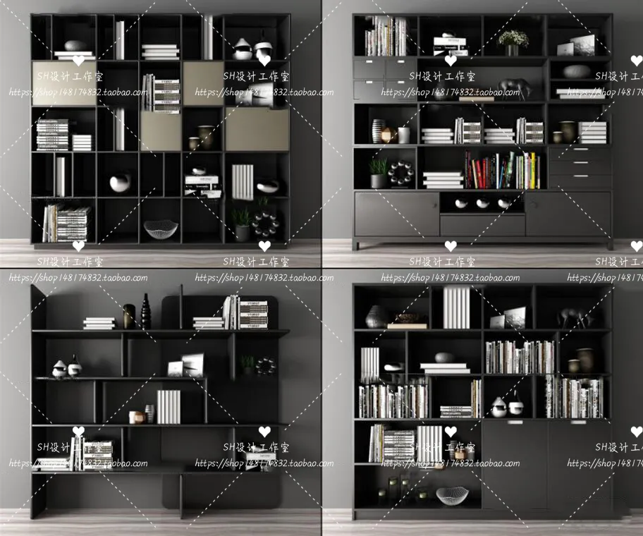 Decorative Cabinets – 3D Models – 0143