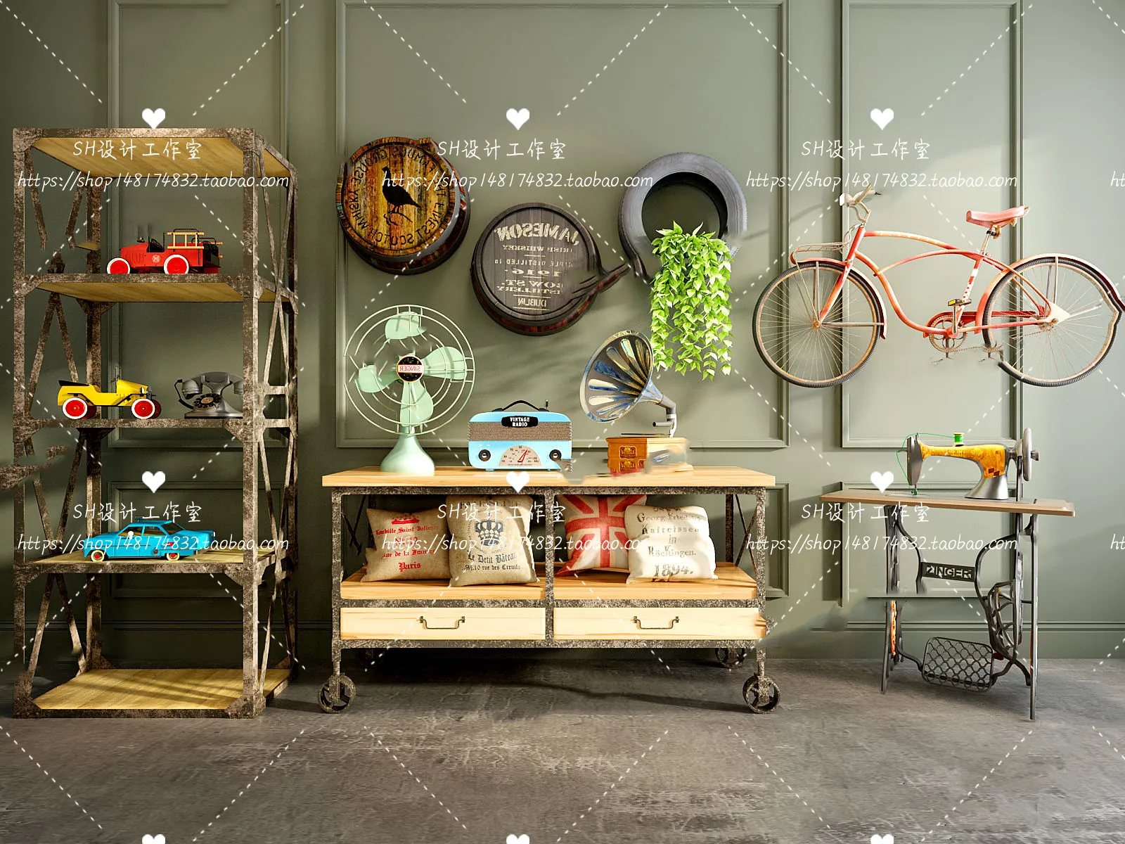 Decorative Cabinets – 3D Models – 0166